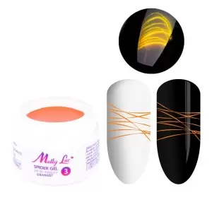 Spider Gel MollyLac Neon Orangist 3ml Nr 3