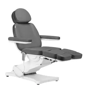 Elektrinė grožio kėdė SILLON CLASSIC su 2 pedimotoriais, pilka