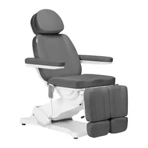 Электро косметическое кресло SILLON CLASSIC, 3 мотора, с педи-люлькой, серый