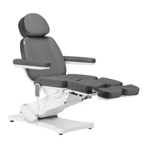 Электро косметическое кресло SILLON CLASSIC, 3 мотора, с педи-люлькой, серый