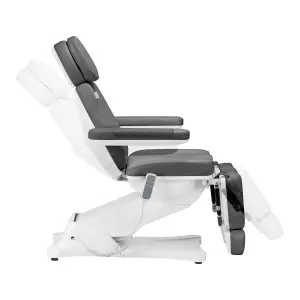 Elektrinis kosmetinis krėslas SILLON CLASSIC, 3 varikliai, su pedikiūro lopšiu, pilka