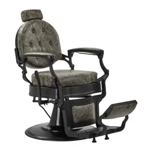 Стул парикмахера Gabbiano President Old Leather Green