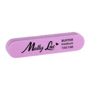 Буфер мини прямой двухсторонний полировщик Medium 100/180 MollyLac