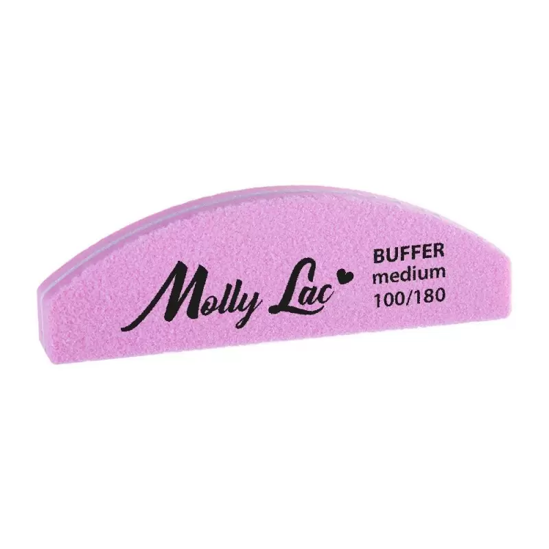 Buffer mini-полумесяц Medium 100/180 MollyLac Buffer mini-полумесяц Medium 100/180 MollyLac