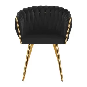 4Sedia Rico QS-GW06G velluto nero