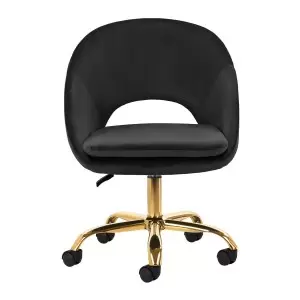 4 "Rico" QS-MF18G Sukamoji kėdė "Velvet Black