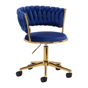 4Rico QS-GW01G Sedia girevole Rico QS-GW01G Velluto Blu Scuro