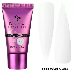 Акрил гель DNKa Acrylic gel 0001 Glass 30 мл