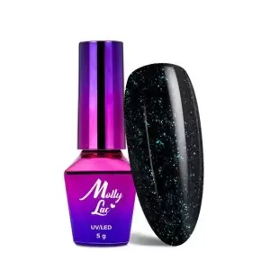 IŠ VIRŠAUS NEVALYTI MAGIC MOOD MOLLYLAC SU SIDABRO MĖLYNA 5 ML DALELĖS