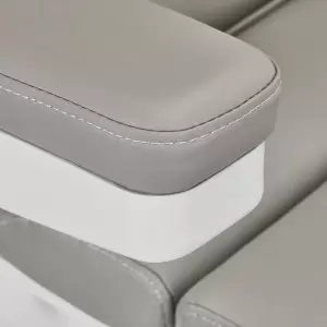 "Azzuro 891" elektrinis kosmetinis krėslas pilkos spalvos 3 varikliai