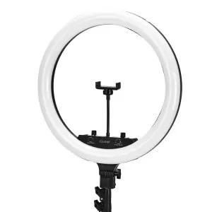GLOW 18" RGB bsc žiedinė lempa ant 45 W stovo