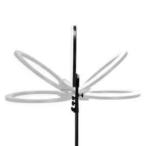 GLOW 18" RGB bsc žiedinė lempa ant 45 W stovo