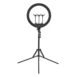 GLOW 18" bsc žiedinė lempa su stovu 45W