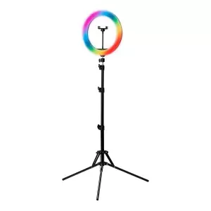 GLOW 13" RGB bsc rõngaslamp statiivil 10W