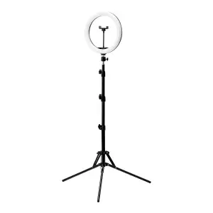 GLOW 10" Lámpara anular RGB bsc con soporte 10W