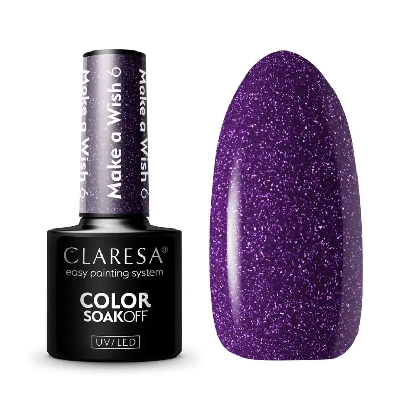 Make a wish 6 CLARESA / Gelinis nagų lakas 5ml
