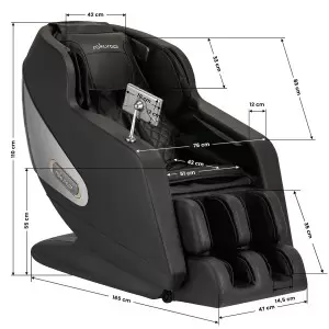 Masažo kėdė "Sakura Comfort Plus 806", juoda