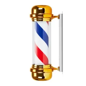 Šviečiantis lubinis šviestuvas kirpyklai BB-02 Gold