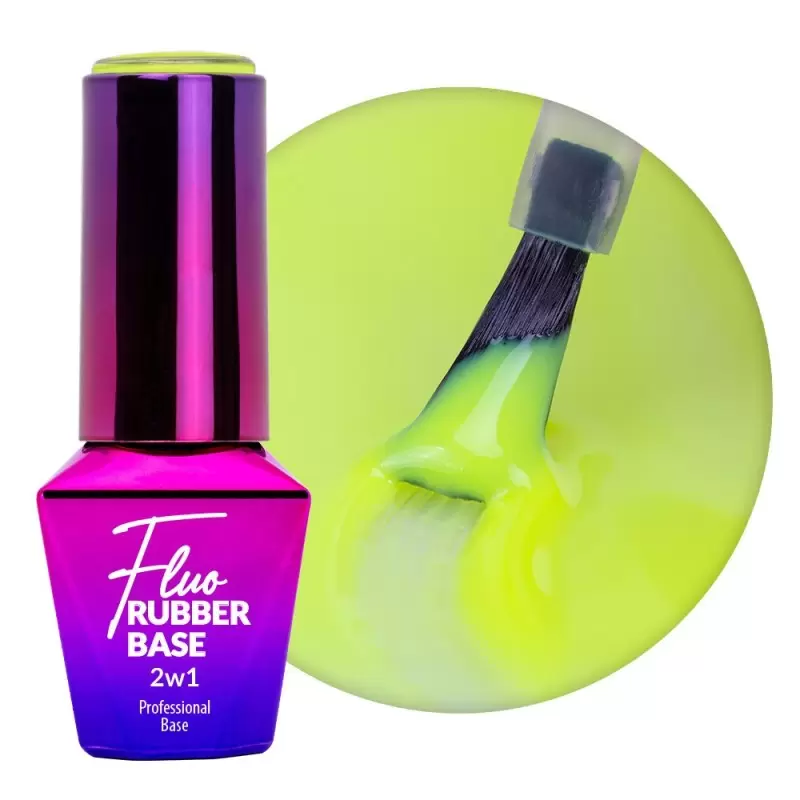 Каучуковая база 2в1 Neon Fluo MollyLac Cool Swirl 10г Nr 2