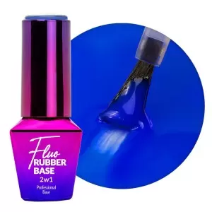 Каучуковая база 2в1 Neon Fluo MollyLac Bora Bora 10г Nr 4