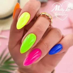 Каучуковая база 2в1 Neon Fluo MollyLac Mambo Mix 10г Nr 7