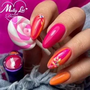 Каучуковая база 2в1 Neon Fluo MollyLac Exotica 10г Nr 6