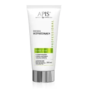 "Apis" spuogų valomoji kaukė su juoduoju purvu 200 ml