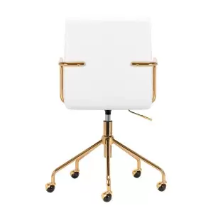 Kosmetikstol QS-OF211G, vitguld