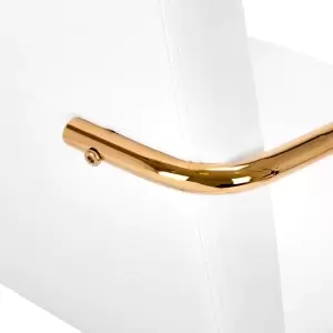 Sedia cosmetica QS-OF211G, oro bianco