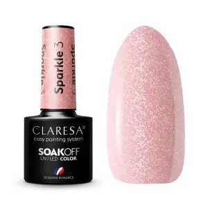 SPARKLE 3 CLARESA / Gelinis nagų lakas 5ml