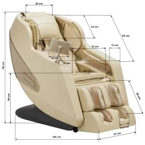 Masažinė kėdė "Sakura Comfort Plus 806", smėlio spalvos