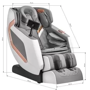 Masažo kėdė "Sakura Classic" 802A White Grey
