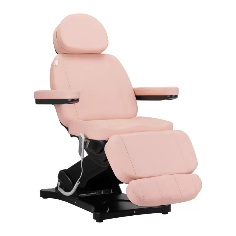 Elektrinis grožio krėslas SILLON CLASSIC, 3 varikliai, rožinės ir juodos spalvos