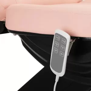 Elektrinis grožio krėslas SILLON CLASSIC, 3 varikliai, rožinės ir juodos spalvos