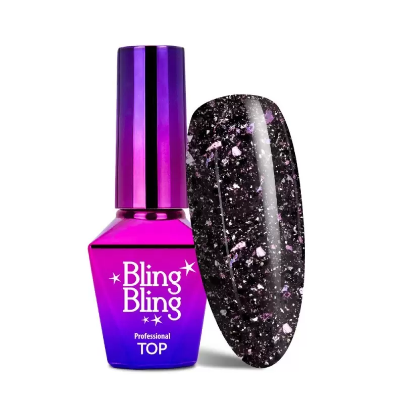 Top no wipe BlingBling Lightly with particles 10g