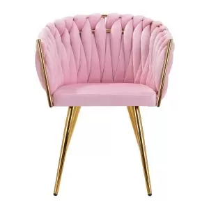 4Rico kėdė QS-GW06G Pink Velvet