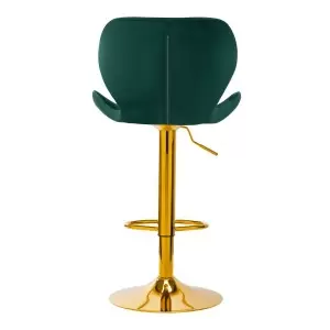 4Rico Bar Hocker QS-B15 aksominės žalios spalvos