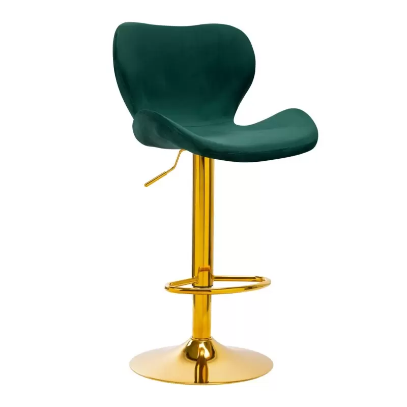 4Rico Bar Hocker QS-B15 aksominės žalios spalvos 4Rico Bar Hocker QS-B15 aksominės žalios spalvos