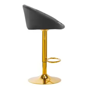 4Rico Bar Hocker QS-B16G Velvet Grey