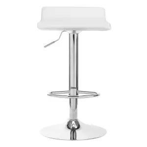 4Rico Bar Hocker QS-B08 couro ecológico branco
