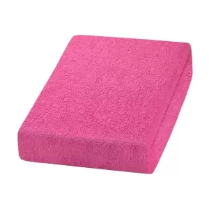 Drap éponge rose