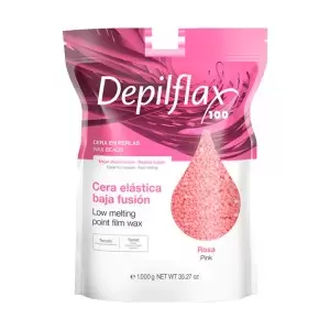 Depilflax 100 lankstus epiliacijos vaškas rosa rose 1000 g