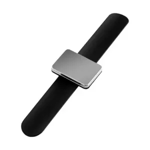 Magnetische manchetknoopring, zwart