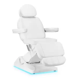 SILLON Prabangi elektrinė kosmetinė kėdė, 3 varikliai, balta