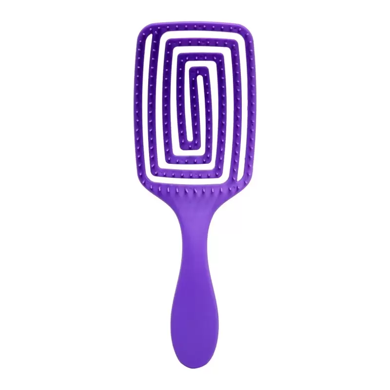 Lankstus plaukų šepetys O-327 violetinės spalvos Lankstus plaukų šepetys O-327 violetinės spalvos