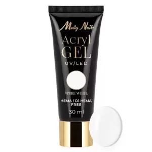 Acrylgel Molly Nails Reinweiß HEMA/Di-HEMA Frei 30ml