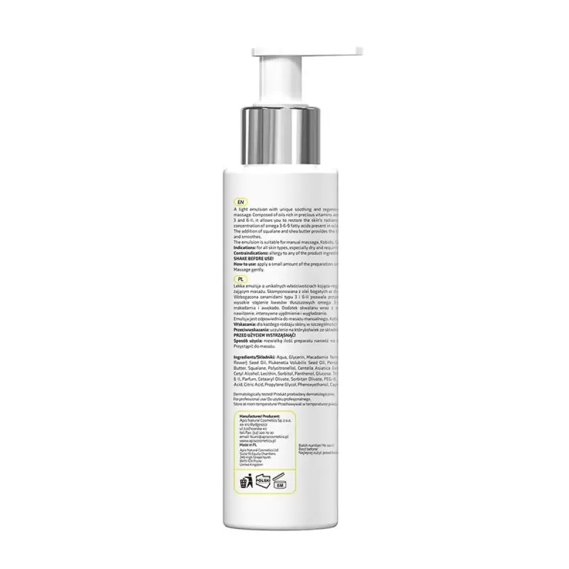 Masažinė veido aliejaus emulsija su keramidais 150 ml