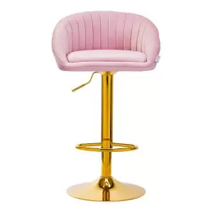 4Rico Bar Hocker QS-B16G бархатный розовый