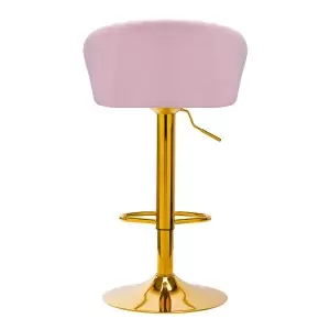 4Rico Bar Hocker QS-B16G бархатный розовый