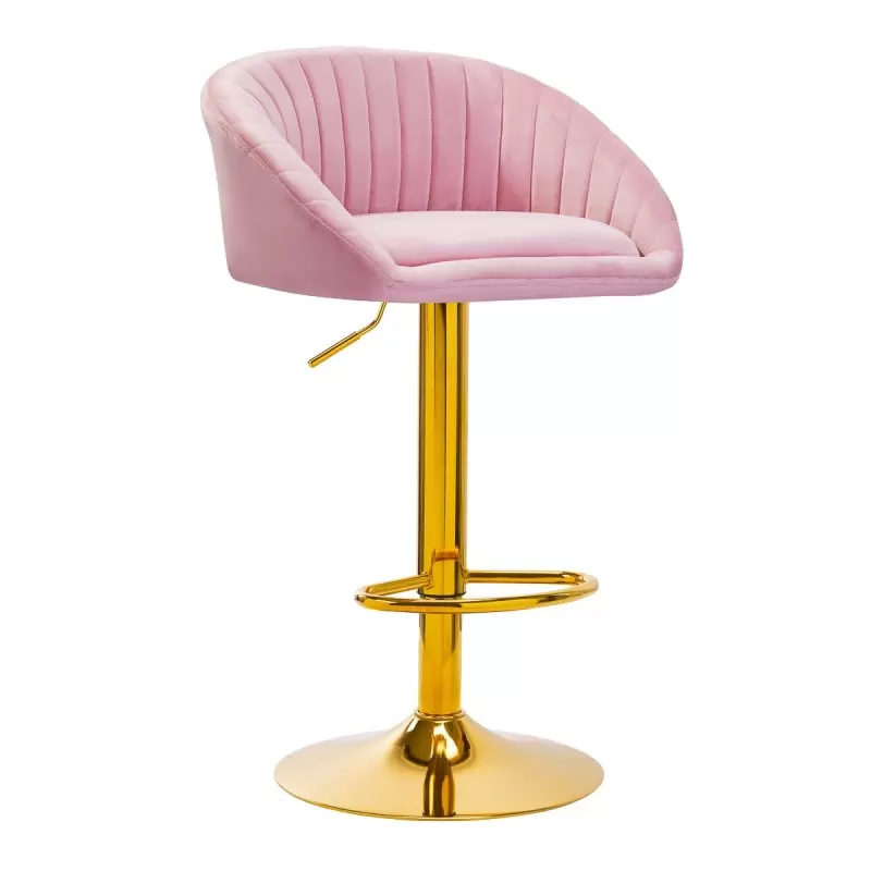 4Rico Bar Hocker QS-B16G бархатный розовый 4Rico Bar Hocker QS-B16G бархатный розовый